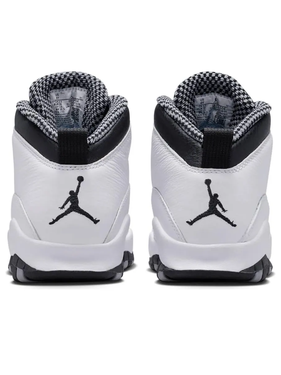 Кроссовки (GS) Air Jordan 10 OG 'Steel Grey' — изображение 3 из 6, серый