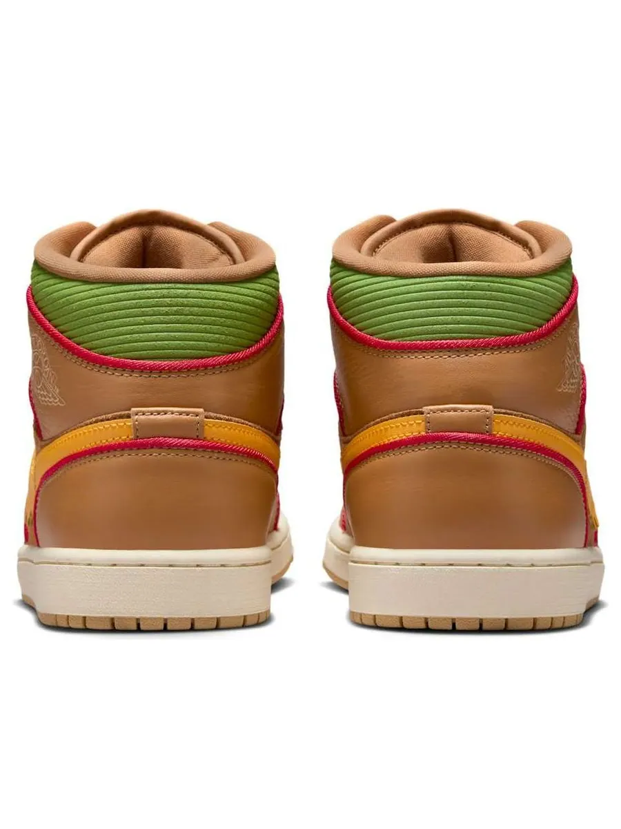Кроссовки Air Jordan 1 Mid SE 'Cheeseburger' — изображение 5 из 6, бежевый