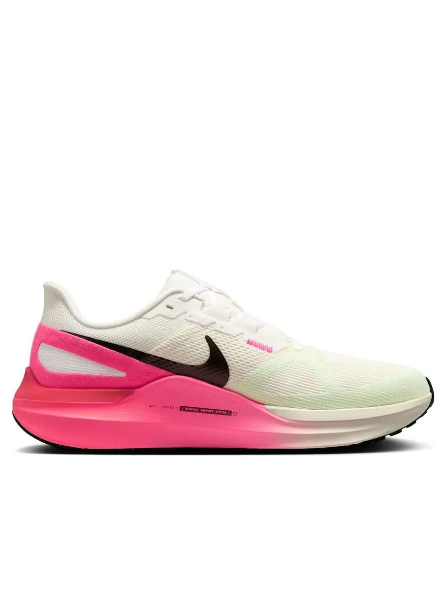 Кроссовки (WMNS) Nike Structure 25 'Sail Hyper Pink Barely Volt' — изображение 2 из 6, бежевый