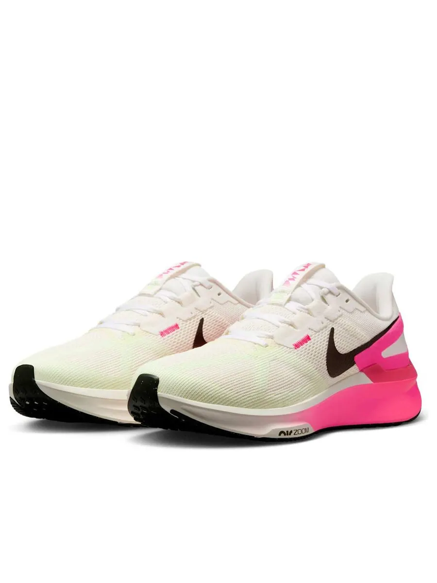 Кроссовки (WMNS) Nike Structure 25 'Sail Hyper Pink Barely Volt' — изображение 3 из 6, бежевый