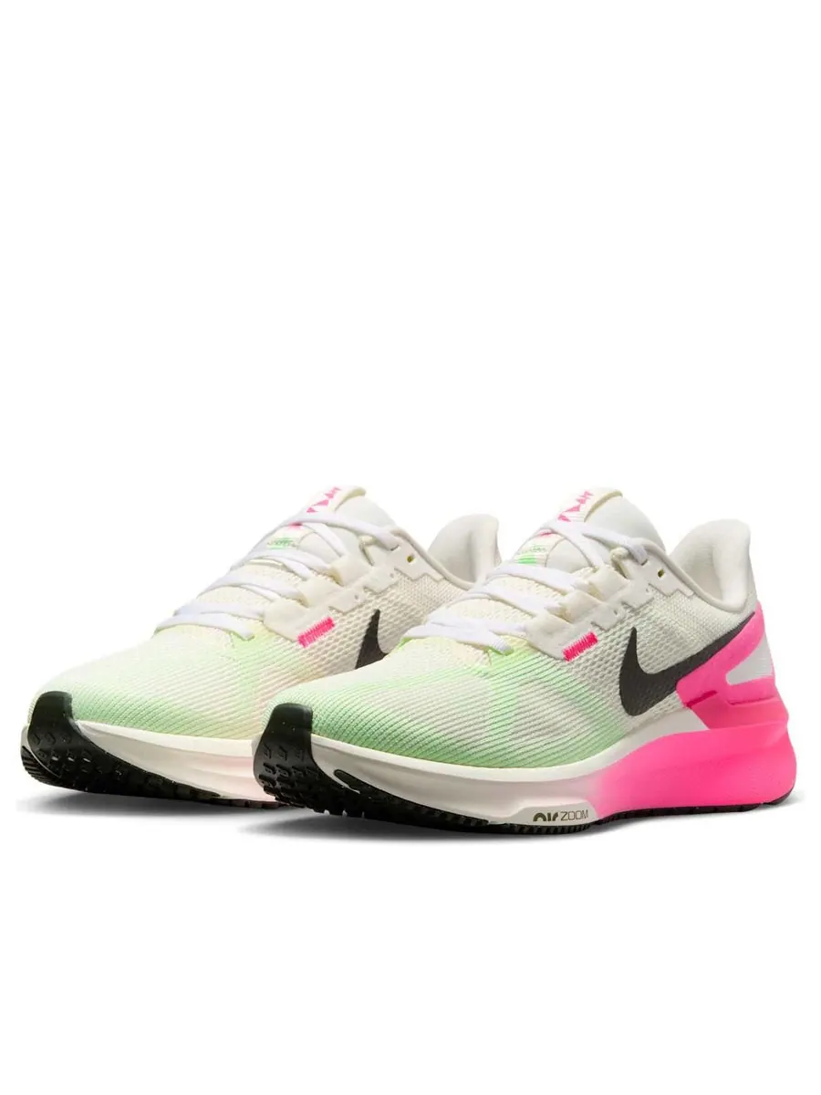 Кроссовки (WMNS) Nike Structure 25 'Sail Hyper Pink Bright Crimson Sequoia' — изображение 3 из 6, бежевый