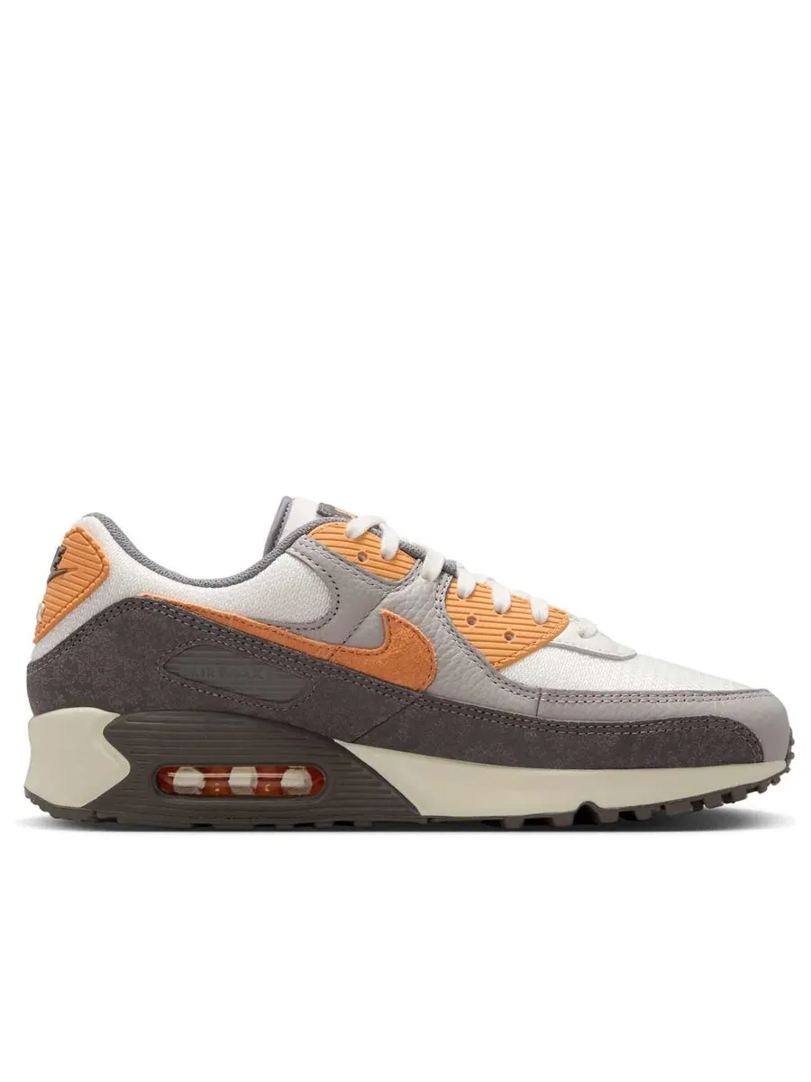 Кроссовки Nike Air Max 90 Premium 'Flat Pewter Copper Moon' — изображение 2 из 6, серый