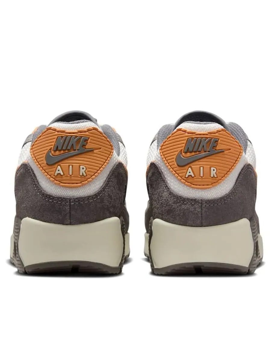 Кроссовки Nike Air Max 90 Premium 'Flat Pewter Copper Moon' — изображение 5 из 6, серый