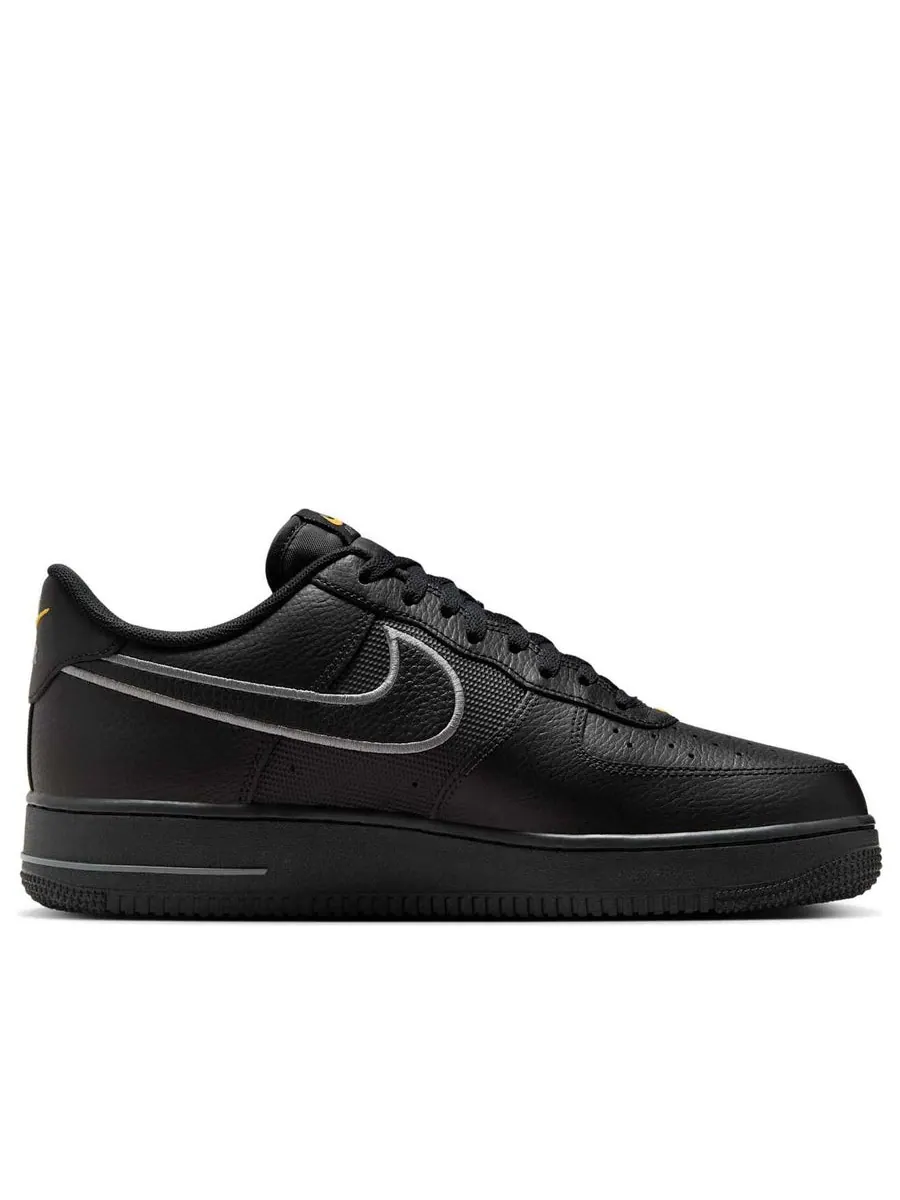 Кроссовки Nike Air Force 1 Low 'Black Laser Orange' — изображение 2 из 6, черный