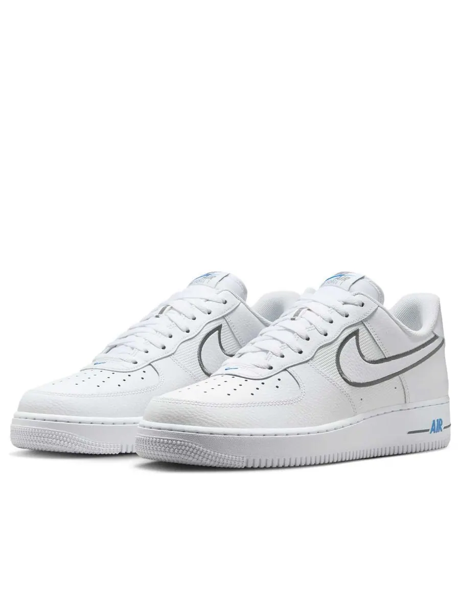 Кроссовки Nike Air Force 1 '07 'White Cool Grey Photo Blue' — изображение 3 из 6, белый