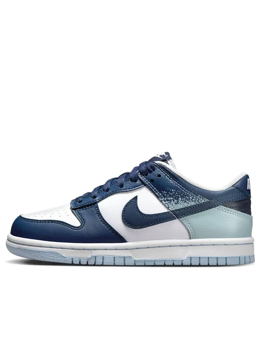 Кроссовки (GS) Nike Dunk Low 'Blue Splatter' — изображение 1 из 6, синий