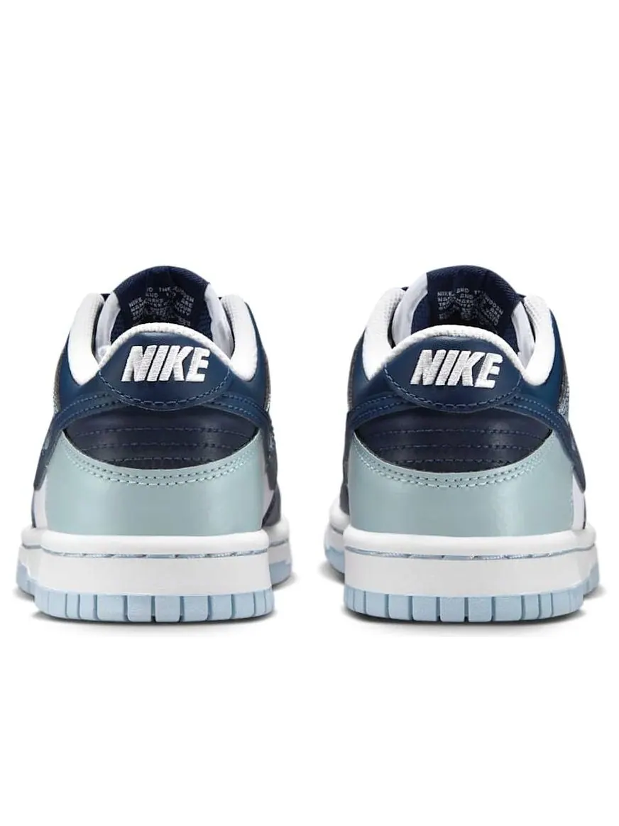Кроссовки (GS) Nike Dunk Low 'Blue Splatter' — изображение 5 из 6, синий