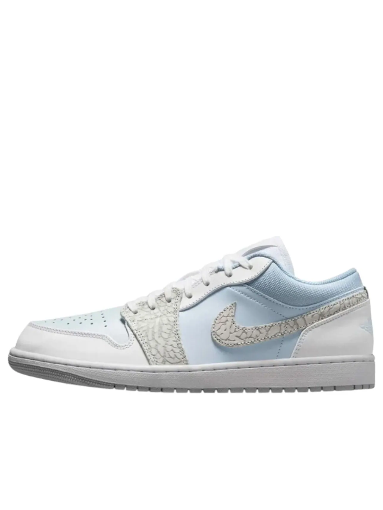Air Jordan 1 Low SE 'Blue Tint Elephant Print' — изображение 1 из 6, синий/белый/серый