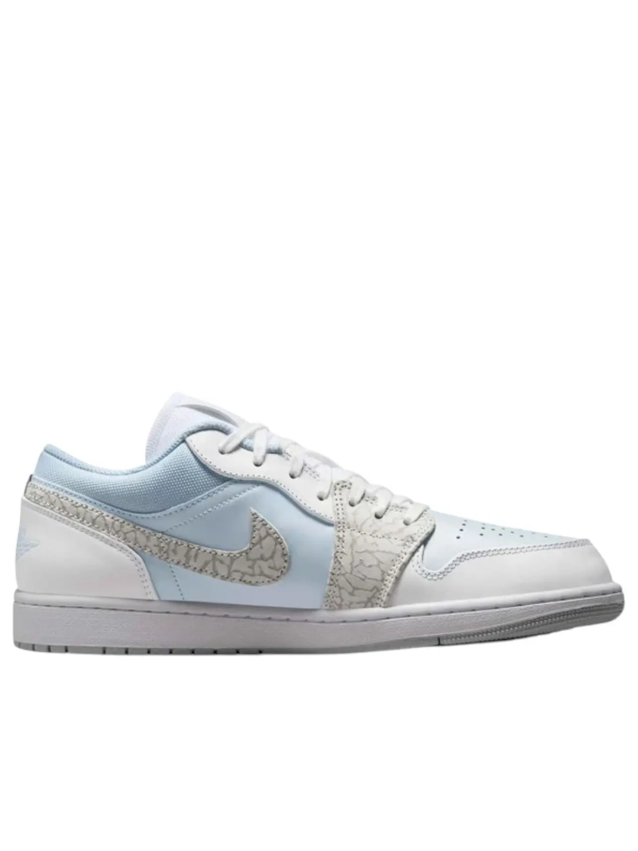 Air Jordan 1 Low SE 'Blue Tint Elephant Print' — изображение 2 из 6, синий/белый/серый