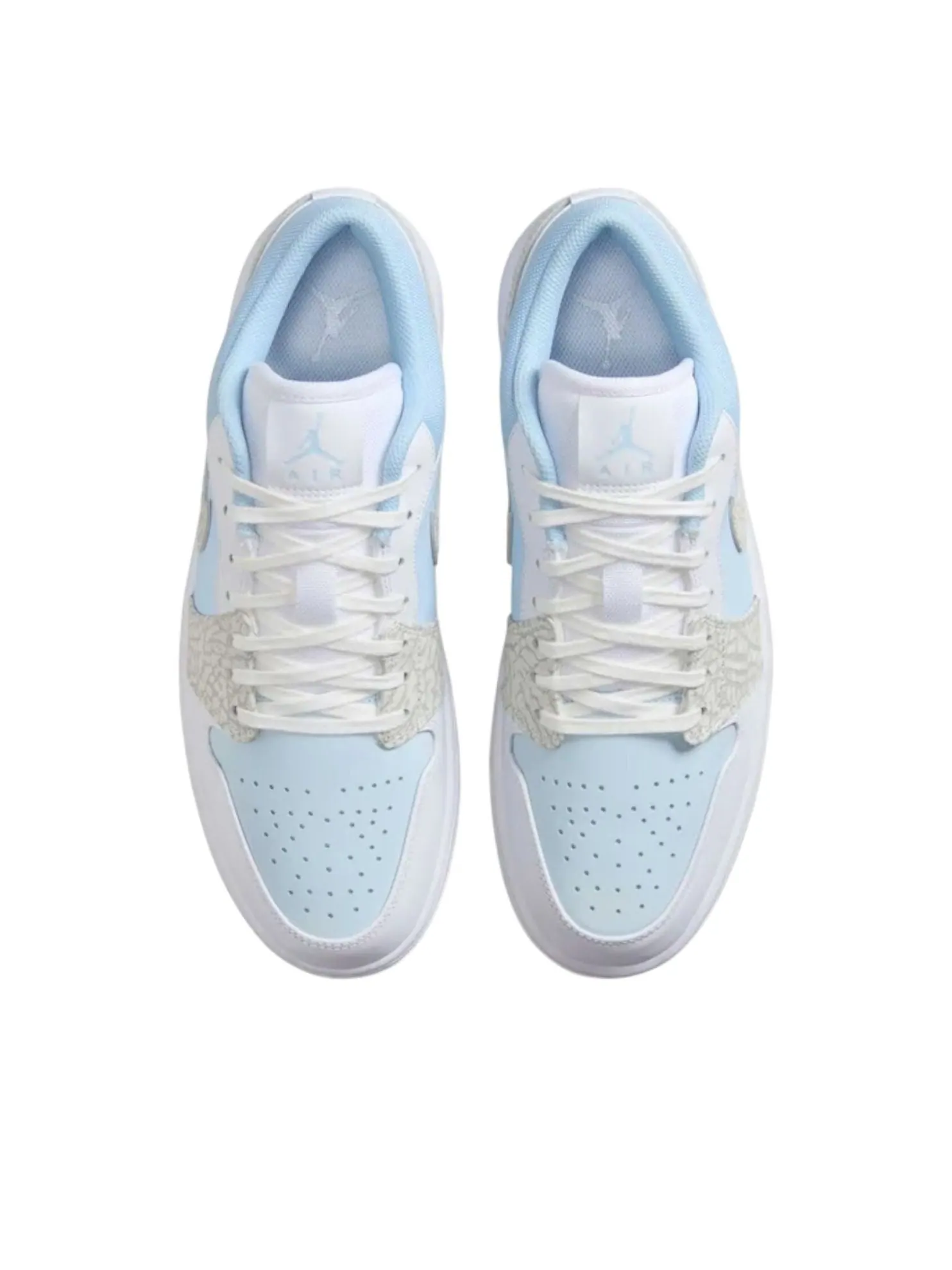 Air Jordan 1 Low SE 'Blue Tint Elephant Print' — изображение 3 из 6, синий/белый/серый