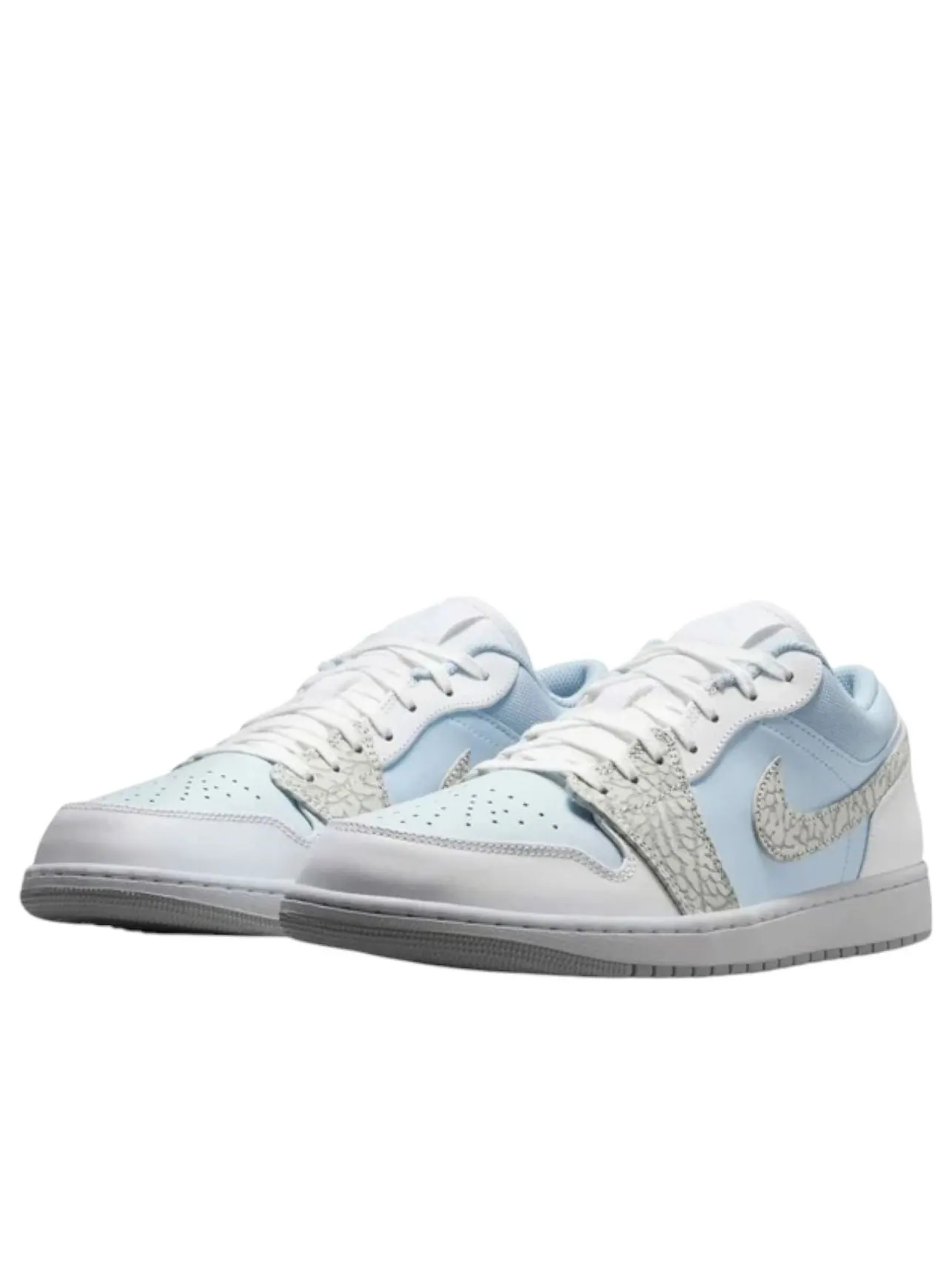 Air Jordan 1 Low SE 'Blue Tint Elephant Print' — изображение 4 из 6, синий/белый/серый