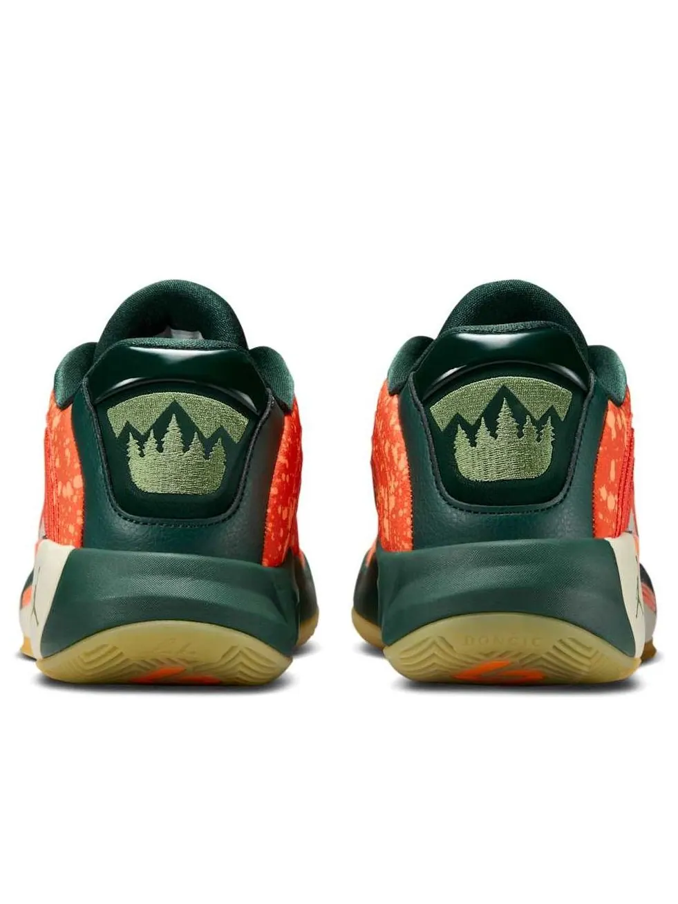 Кроссовки Air Jordan Luka 4 'Gone Camping' — изображение 3 из 6, зеленый/оранжевый