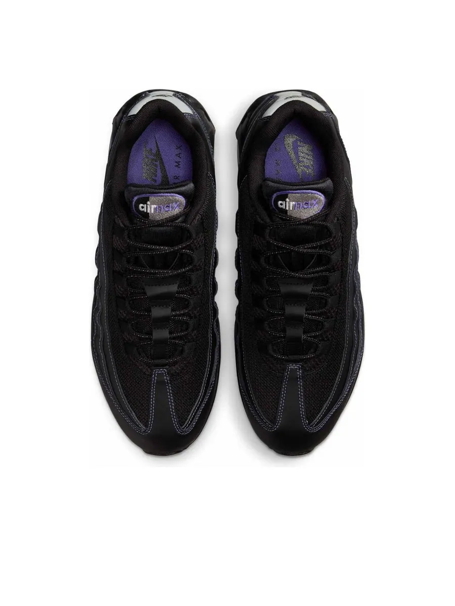 Кроссовки Nike Air Max 95 OG 'Big Bubble Black Persian Violet' — изображение 4 из 6, черный