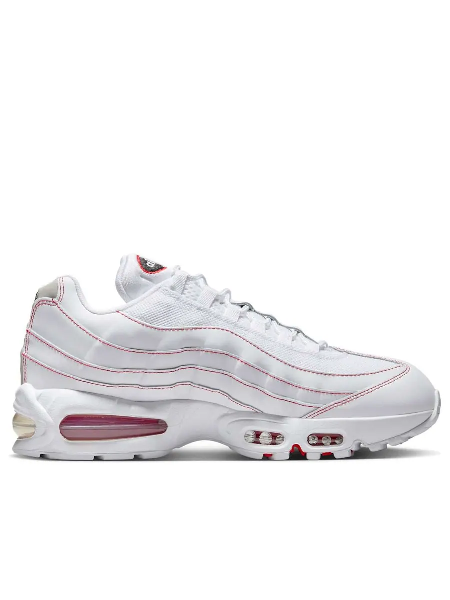 Кроссовки Nike Air Max 95 OG 'Big Bubble White University Red' — изображение 2 из 6, белый