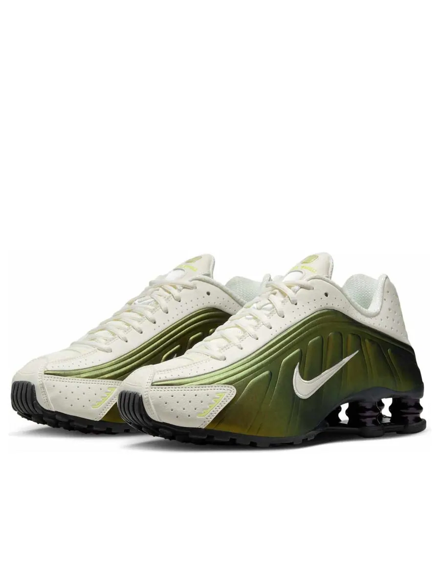 Кроссовки (WMNS) Nike Shox R4 'Sail Light Lemon Twist' — изображение 3 из 6, бежевый