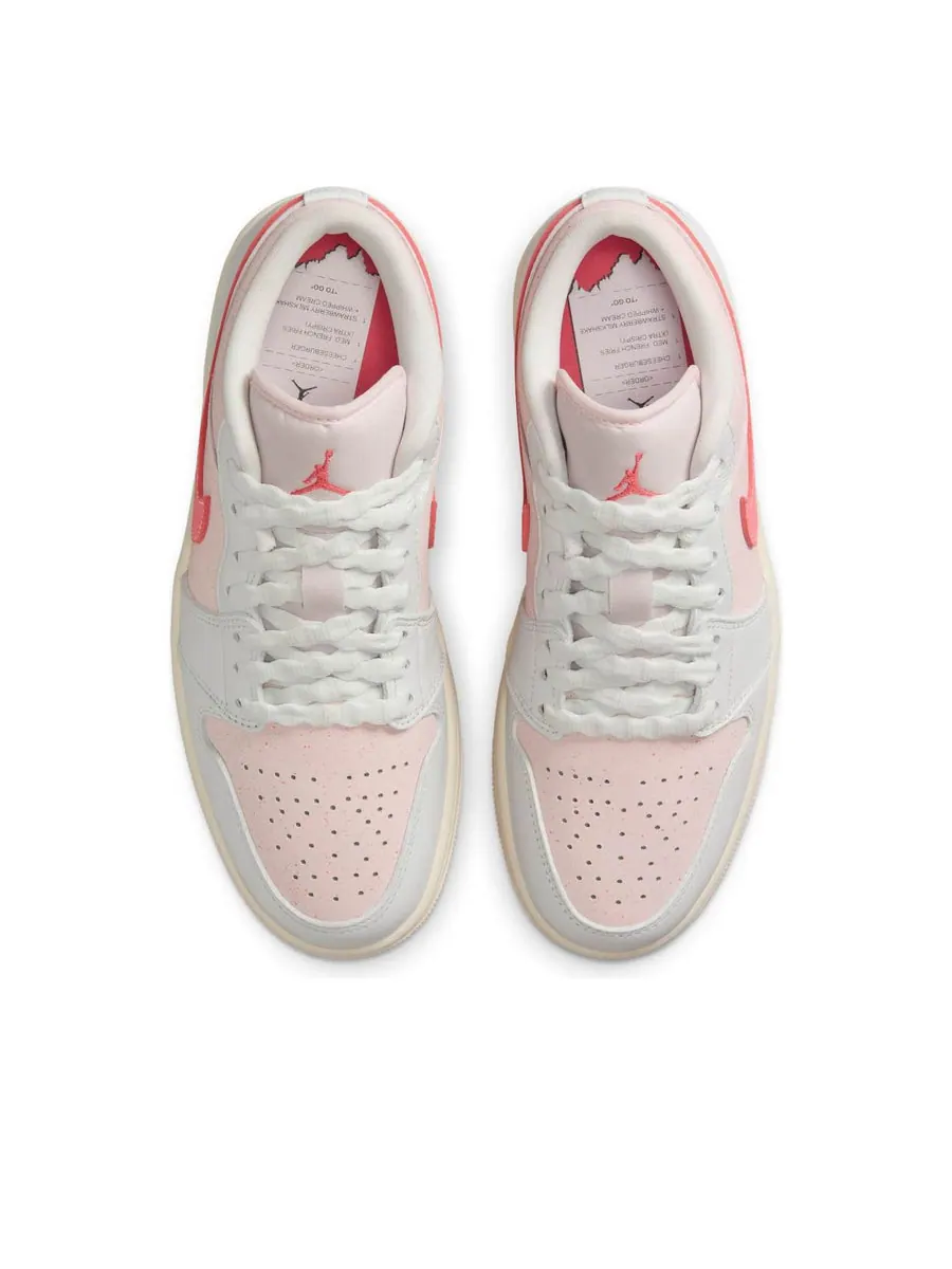 Кроссовки (WMNS) Air Jordan 1 Low SE 'Strawberry Milkshake' — изображение 4 из 6, бежевый