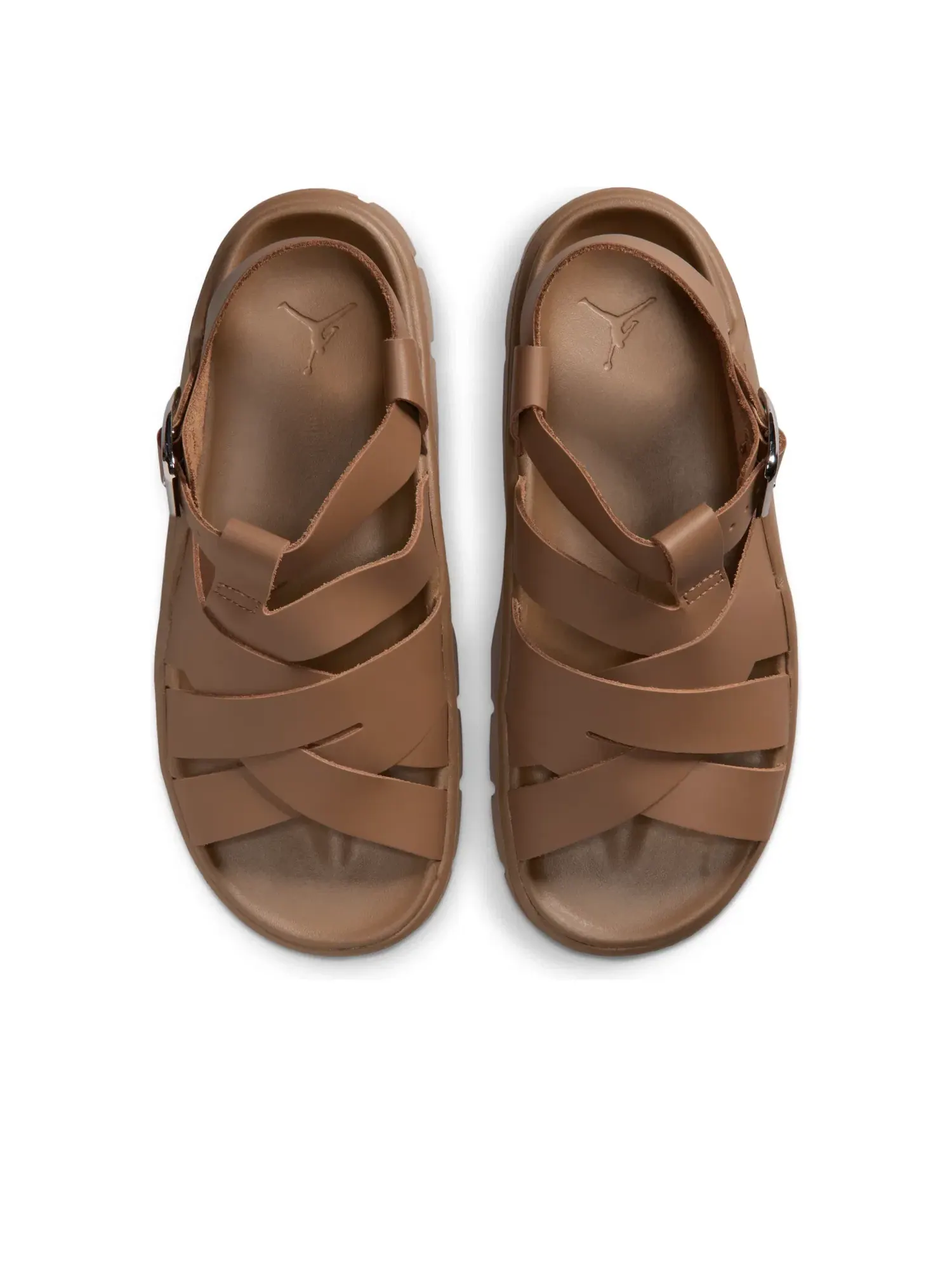 Женские сандалии с открытым носком на платформе Air Jordan Willow Light British Tan — изображение 3 из 7, бежевый