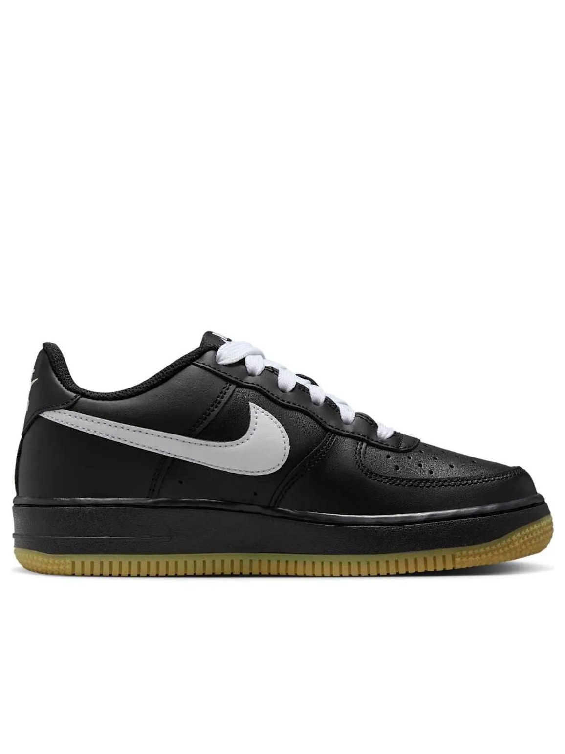 Кроссовки (GS) Nike Air Force 1 LV8 'Black White Gum' — изображение 2 из 6, черный