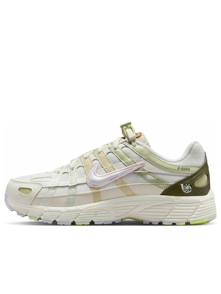 Кроссовки (GS) Nike P-6000 'Sail Olive Pink Foam' — изображение 1 из 6, бежевый