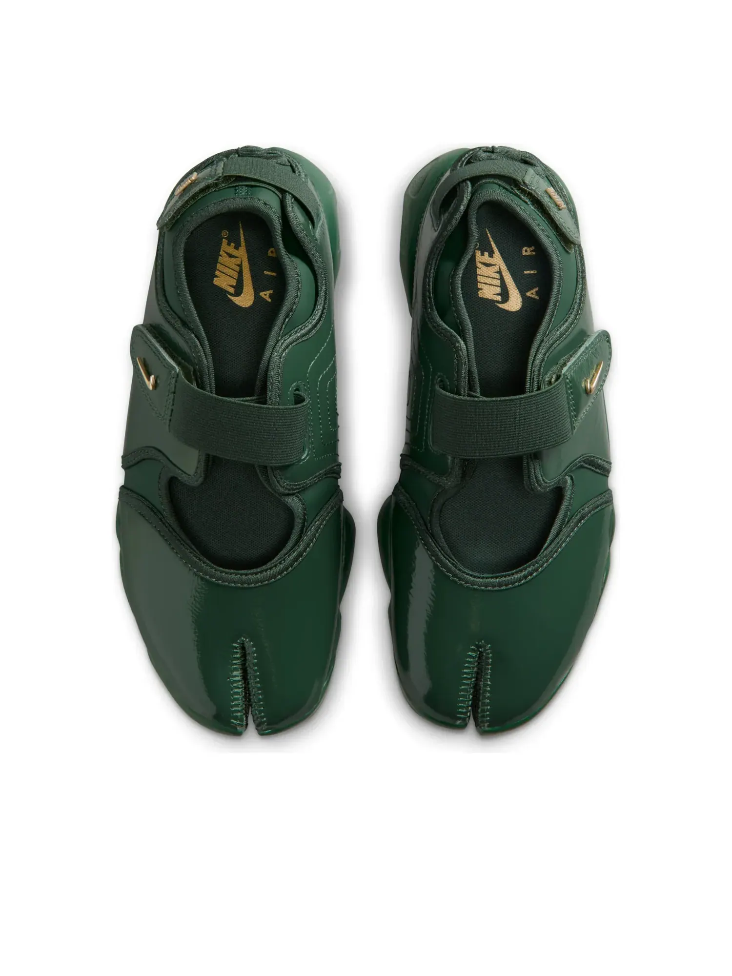 Кроссовки (WMNS) Nike Air Rift 'Fir Metallic Gold' — изображение 2 из 6, зеленый
