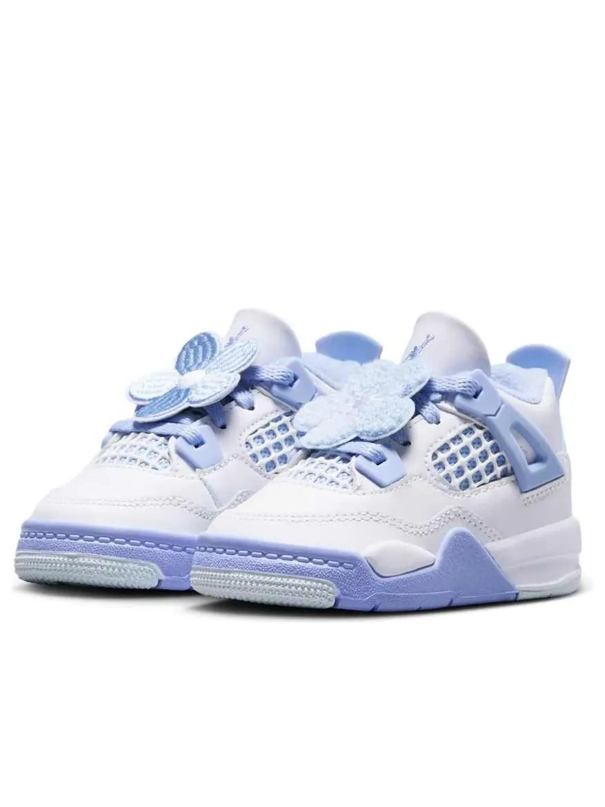 Кроссовки (TD) Air Jordan 4 Retro 'Forget Me Not' — изображение 3 из 6, белый