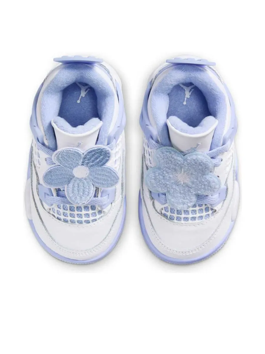 Кроссовки (TD) Air Jordan 4 Retro 'Forget Me Not' — изображение 4 из 6, белый