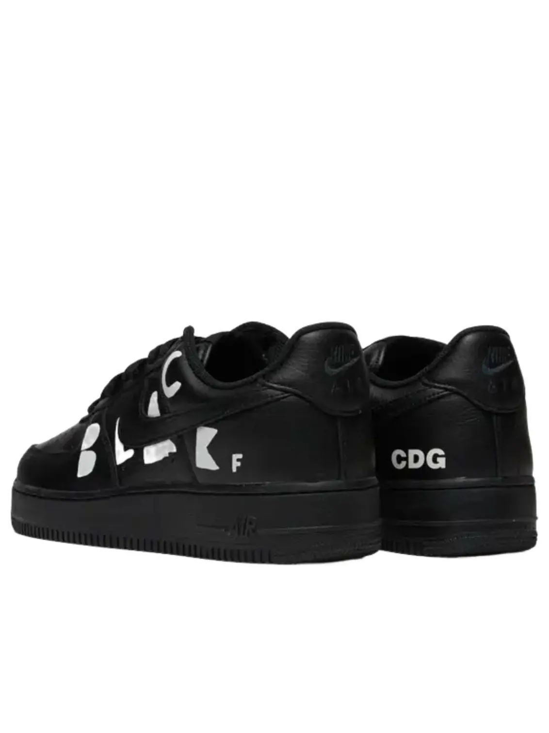 Кроссовки Nike x COMME des GARCONS Air Force 1 Low Retro SP 'Black' — изображение 3 из 4, черный