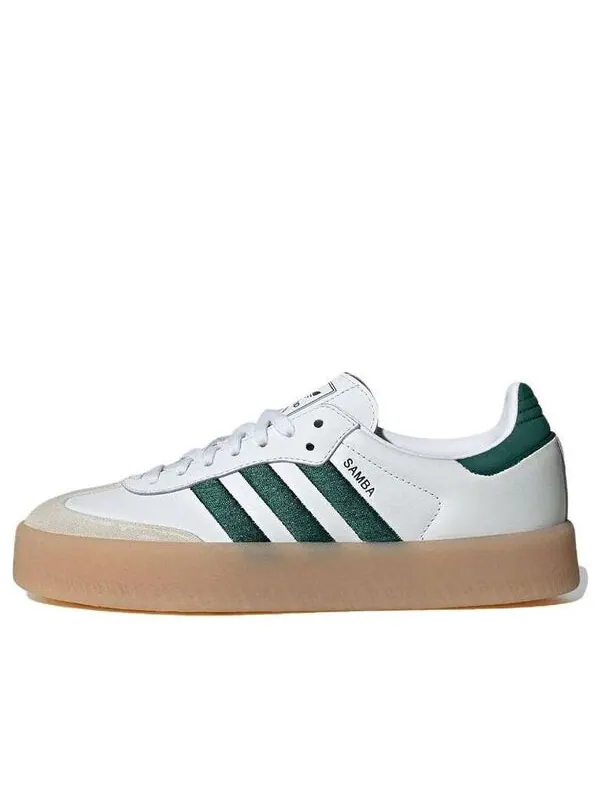 Кроссовки самбэ Adidas — изображение 1 из 4, белый/зеленый/белый