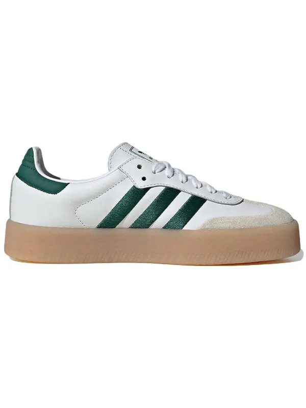 Кроссовки самбэ Adidas — изображение 3 из 4, белый/зеленый/белый