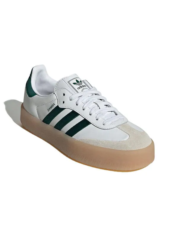 Кроссовки самбэ Adidas — изображение 4 из 4, белый/зеленый/белый