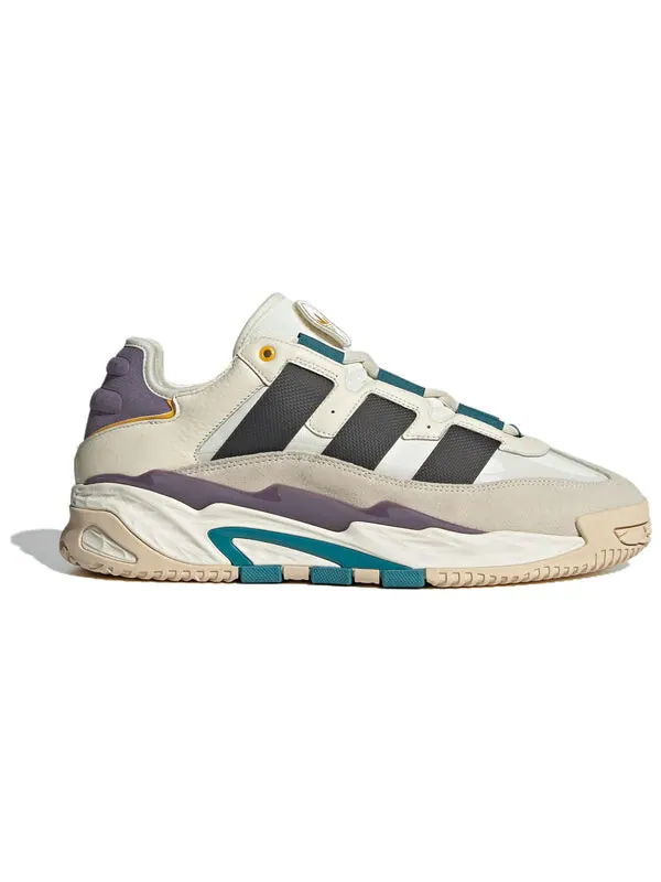 Кроссовки niteball 1.0 Adidas — изображение 2 из 4, бежевый/серый/зеленый