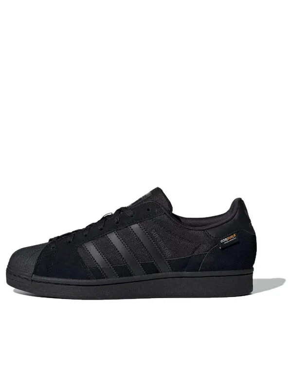 Кроссовки superstar 'core black' Adidas — изображение 1 из 4, черный/черный