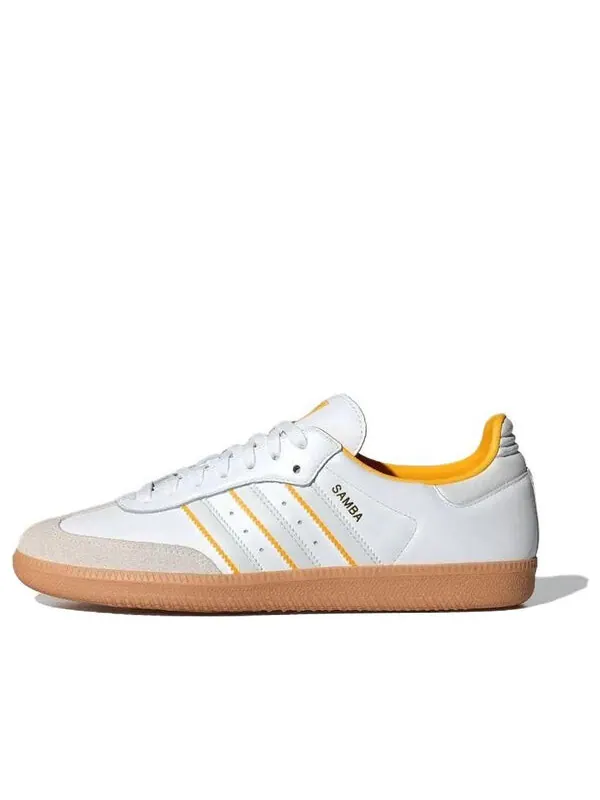 Кроссовки самба ог Adidas — изображение 1 из 4, белый/белый/желтый