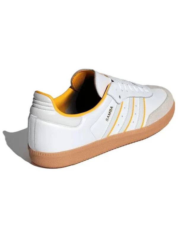Кроссовки самба ог Adidas — изображение 3 из 4, белый/белый/желтый