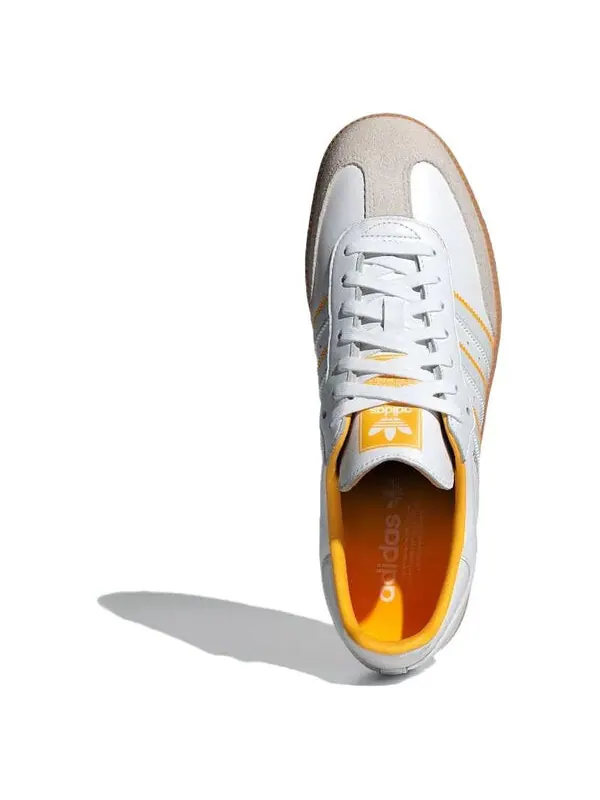 Кроссовки самба ог Adidas — изображение 4 из 4, белый/белый/желтый