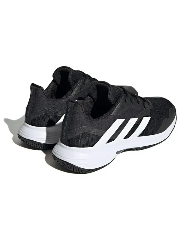 Кроссовки Courtjam Control теннисные туфли Adidas — изображение 4 из 4, черный/белый/серый