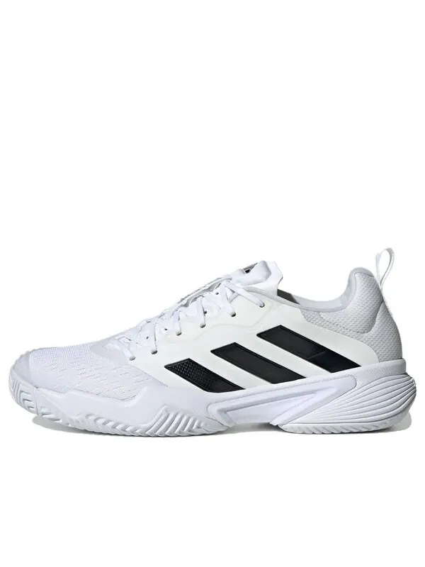 Кроссовки Adidas Barricade Tennis Shoes 'White Black Silver' — изображение 1 из 4, белый/черный/серебристый