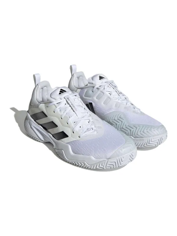 Кроссовки Adidas Barricade Tennis Shoes 'White Black Silver' — изображение 3 из 4, белый/черный/серебристый