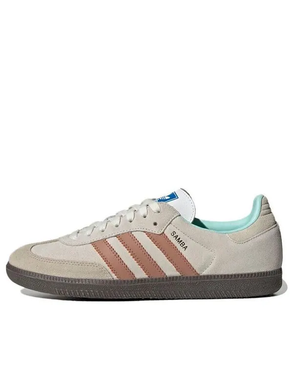 Кроссовки оригинальные samba og Adidas — изображение 1 из 3, белый/розовый/коричневый