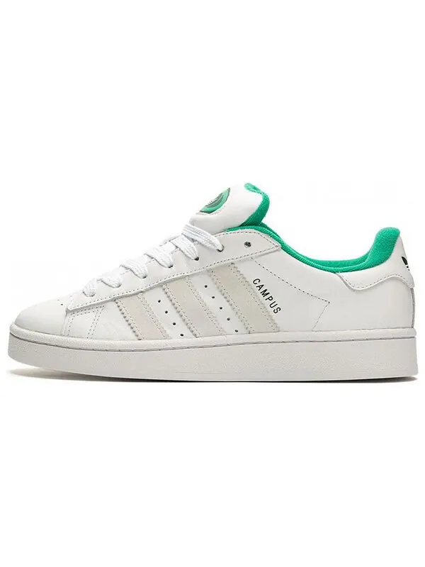 Кроссовки кампус 00-х Adidas — изображение 2 из 4, белый/белый/зеленый