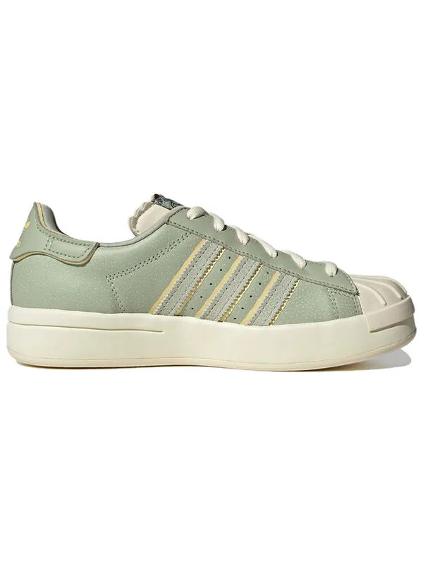 Кроссовки оригиналы суперзвезда аюн Adidas — изображение 2 из 4, зеленый/кремовый/желтый