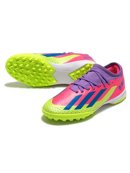 Кроссовки x crazyfast son.3 ботинки для игры в траву Adidas — изображение 2 из 2, яркий/розовый