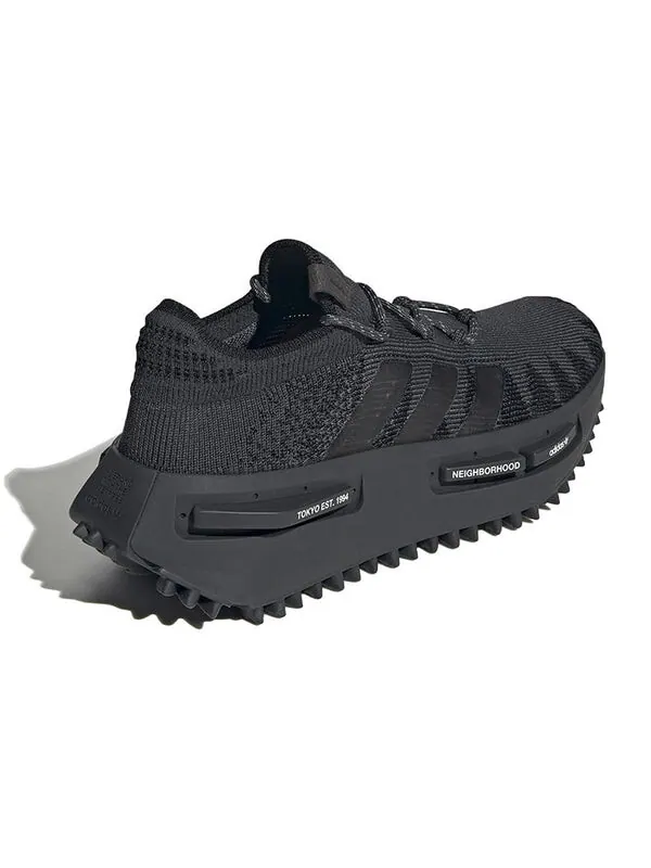 Кроссовки район x nmd_s1 Adidas — изображение 4 из 4, черный/черный/белый