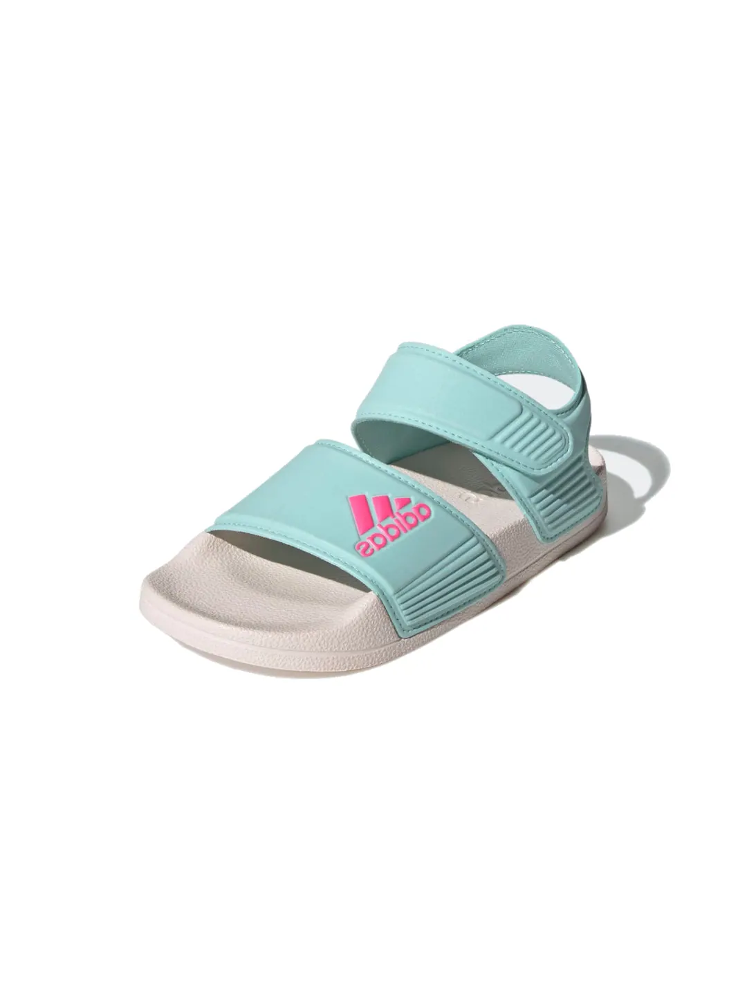 (PS) Сандалии Adidas Adilette 'Бирюзово-белые' — изображение 2 из 5, белый