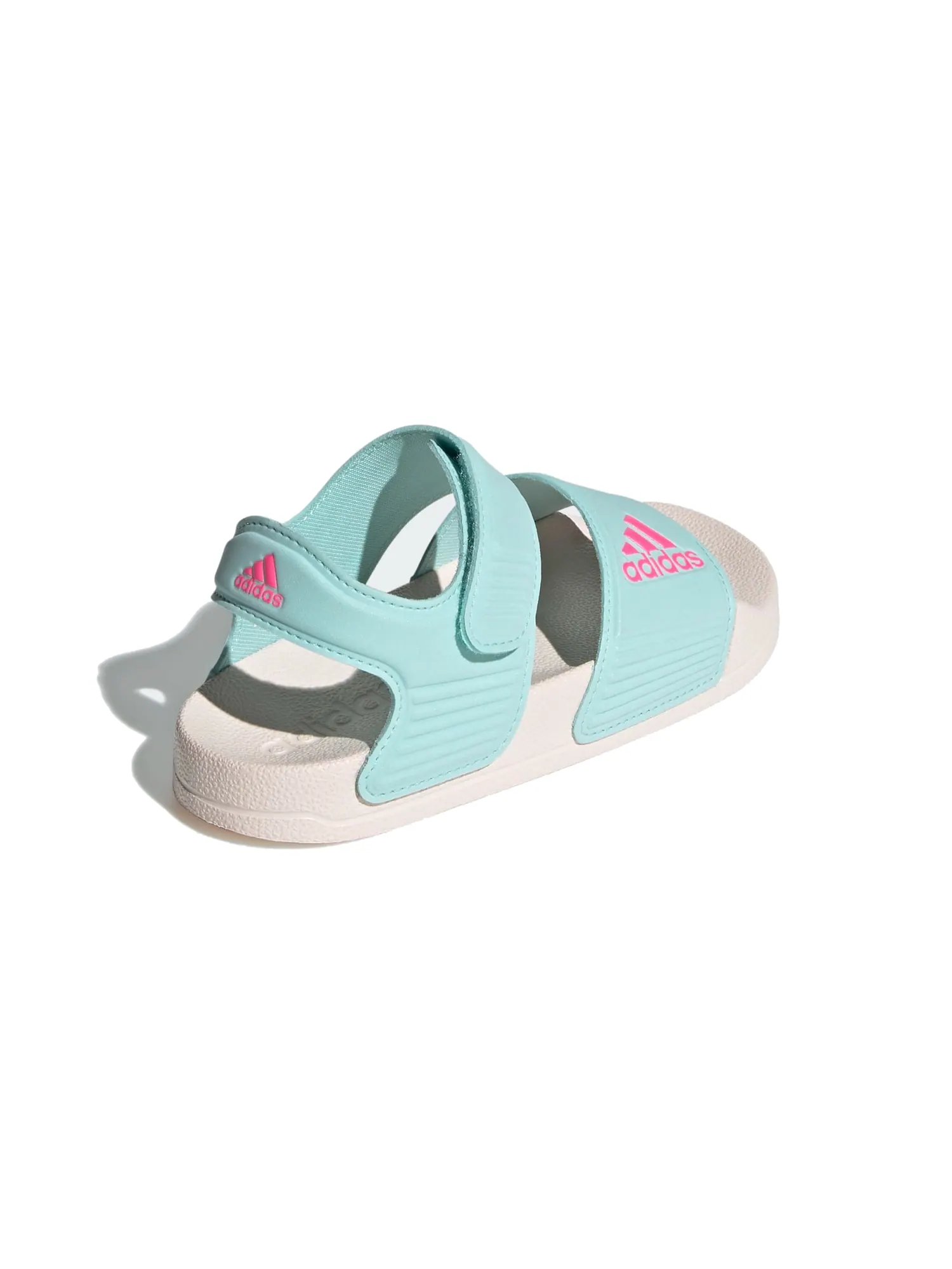 (PS) Сандалии Adidas Adilette 'Бирюзово-белые' — изображение 3 из 5, белый