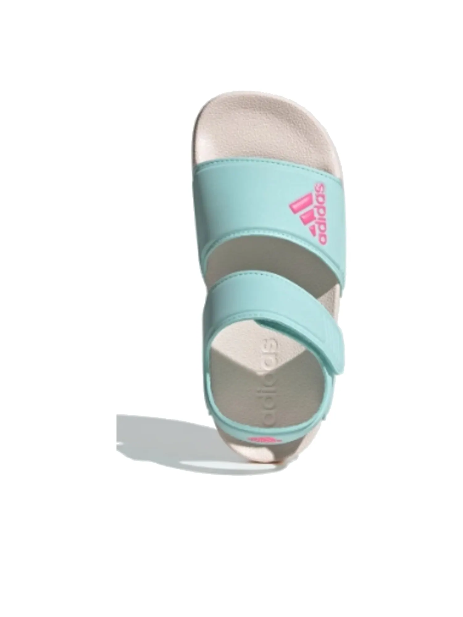 (PS) Сандалии Adidas Adilette 'Бирюзово-белые' — изображение 4 из 5, белый