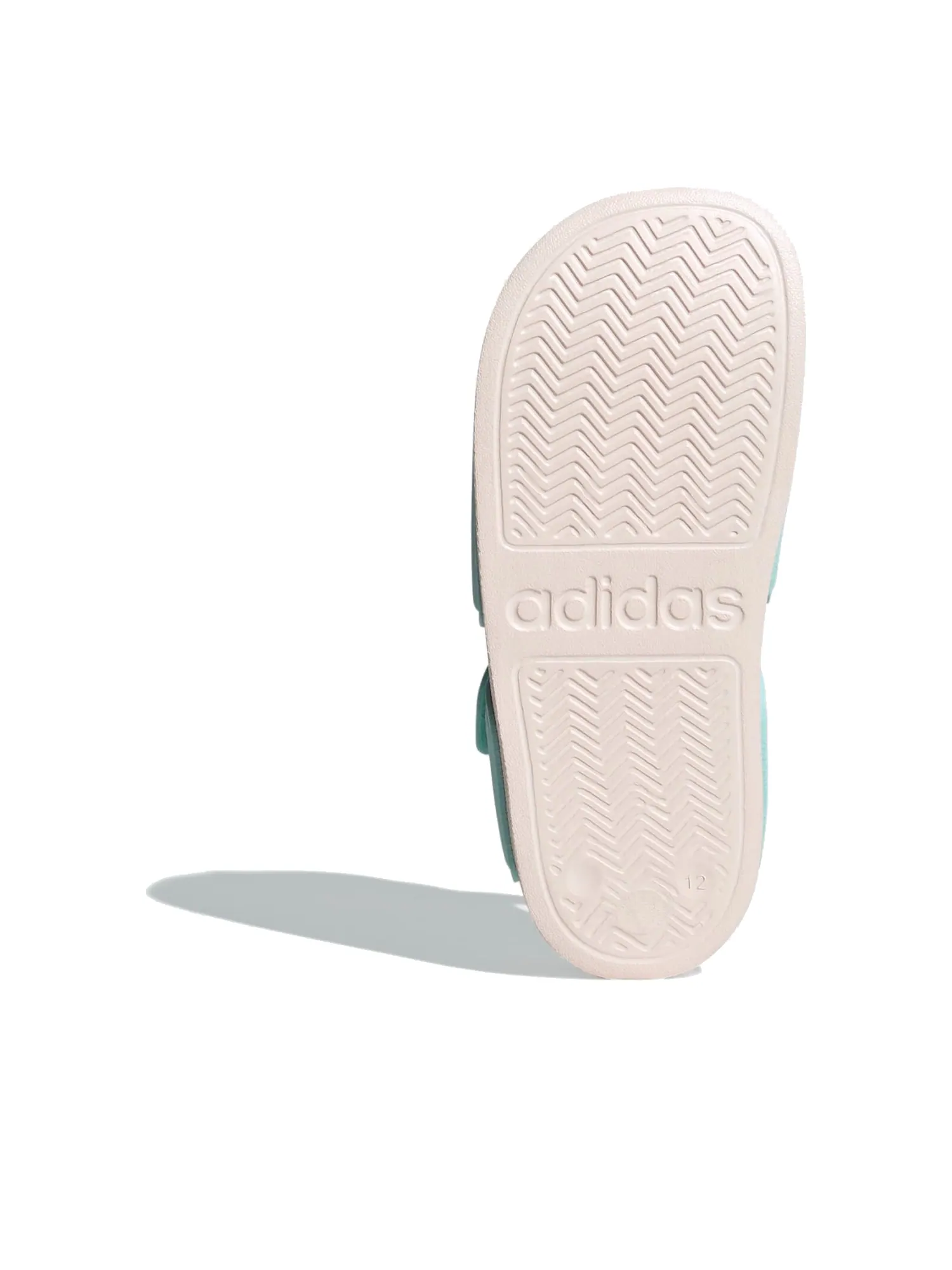 (PS) Сандалии Adidas Adilette 'Бирюзово-белые' — изображение 5 из 5, белый