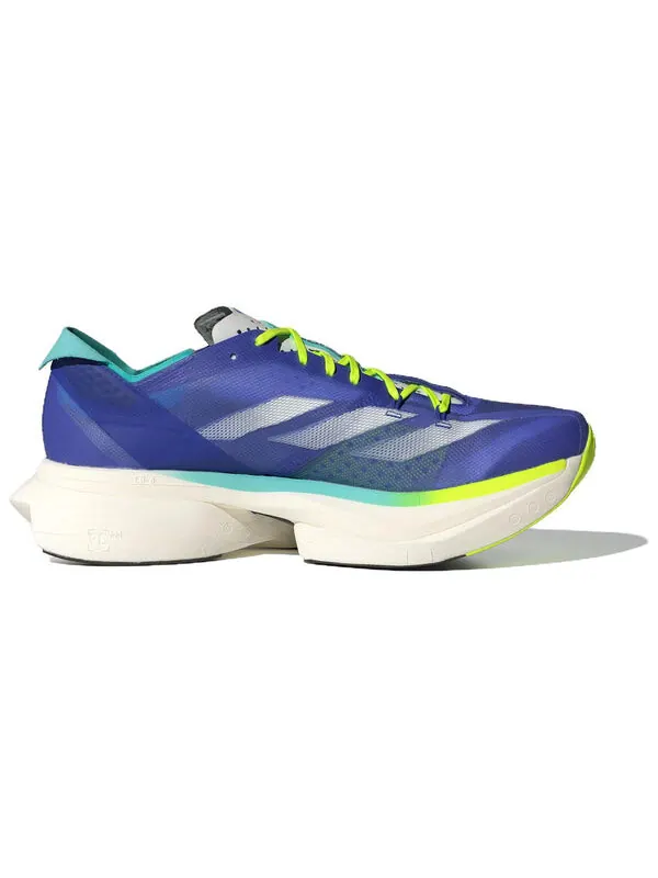 Кроссовки adizero adios pro 3 'cobalt blue zero metalic lucid lemon' Adidas — изображение 2 из 4, синий