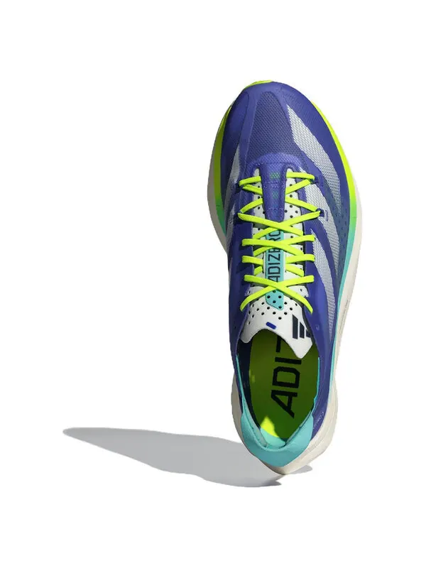 Кроссовки adizero adios pro 3 'cobalt blue zero metalic lucid lemon' Adidas — изображение 4 из 4, синий