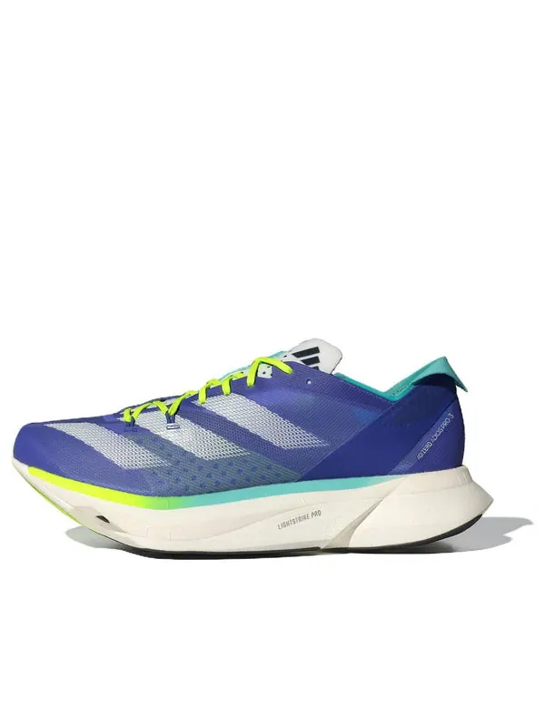 Кроссовки adizero adios pro 3 'cobalt blue lucid lemon' Adidas — изображение 1 из 4, синий